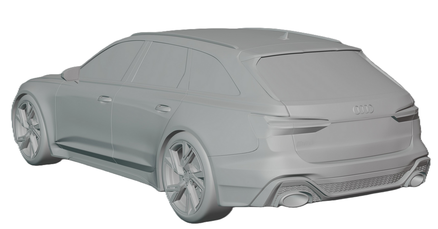 Audi RS6 C8 Concrete Model