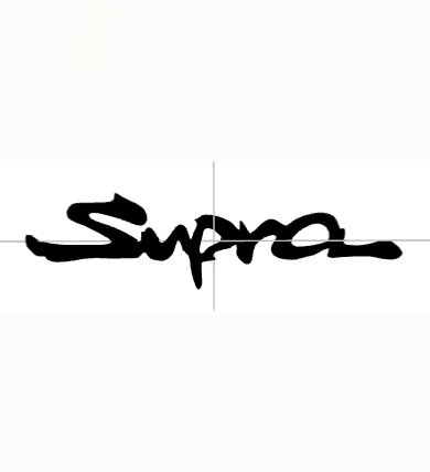 "Supra"-Schriftzug Concrete