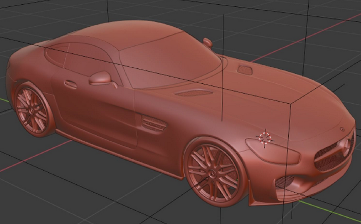 Mercedes AMG GTS Epoxidharz Modell