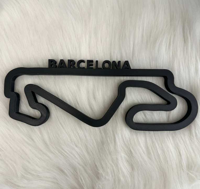 Circuit de Barcelona Layout 3D-Druck