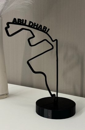 Yas Marina Circuit Layout 3D-Druck