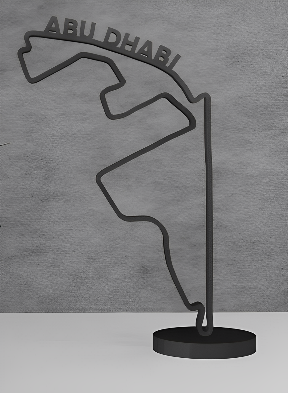 Yas Marina Circuit Layout 3D-Druck