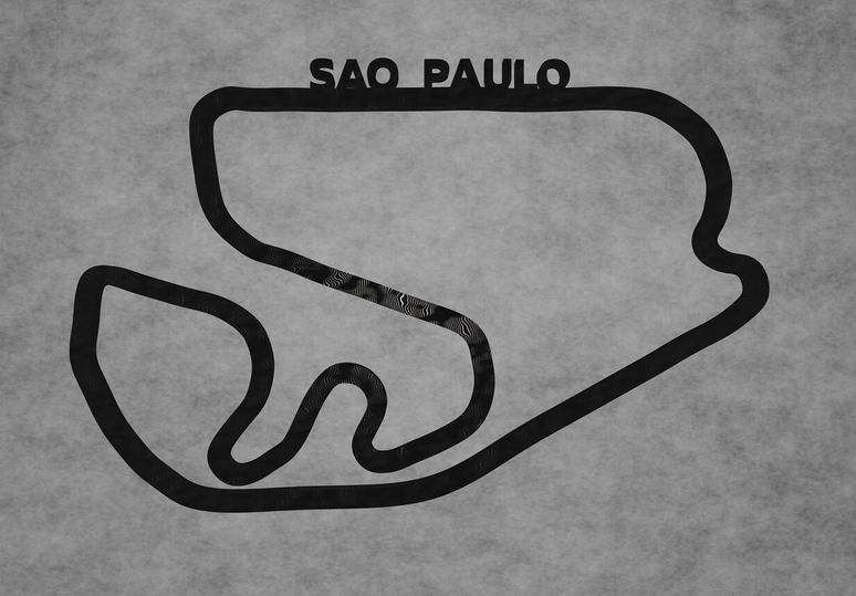 Interlagos São Paulo Layout 3D-Druck