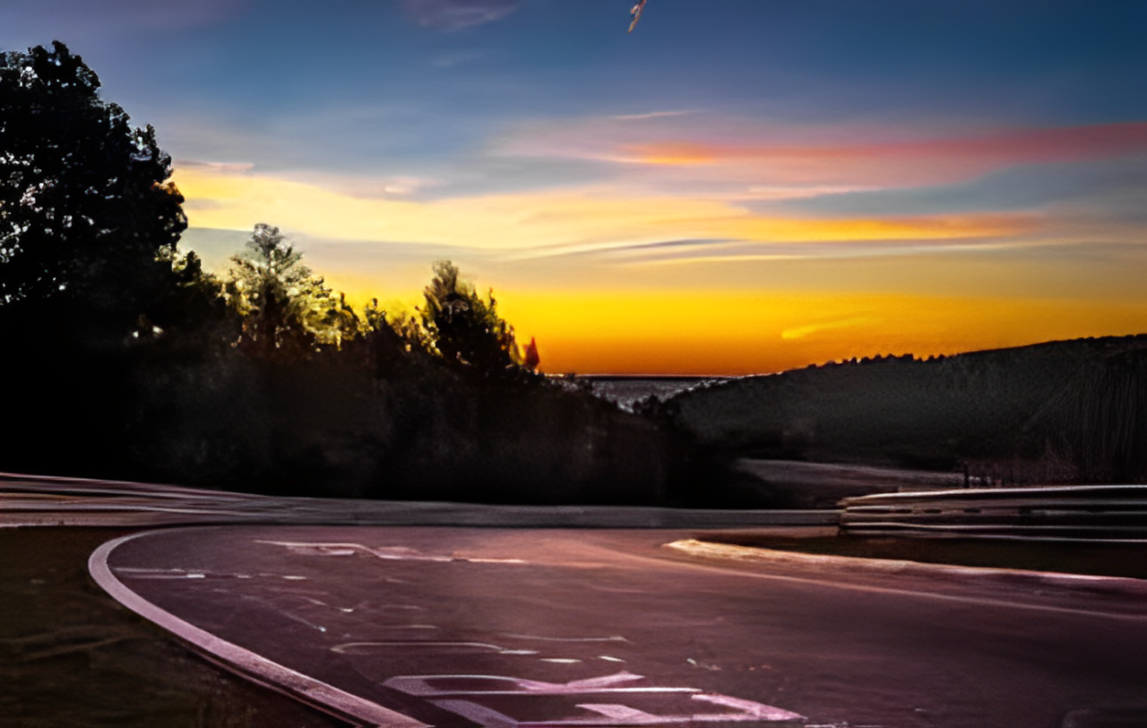 Nürburgring Nordschleife Layout 3D-Druck in Rahmen