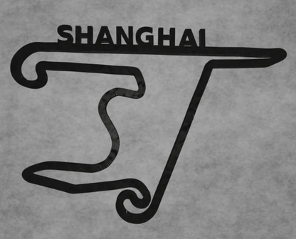 Shanghai F1 Circuit Layout 3D-Druck