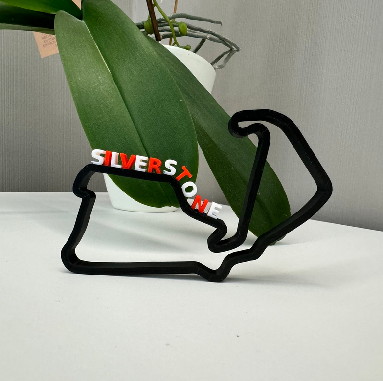 Silverstone Circuit V2 Layout 3D-Druck