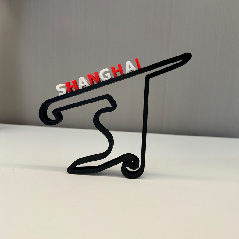 Shanghai F1 Circuit V2 Layout 3D-Druck