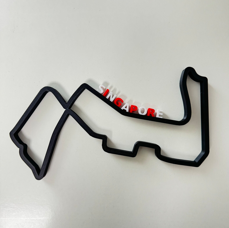 Street Circuit Singapur V2 Layout 3D-Druck